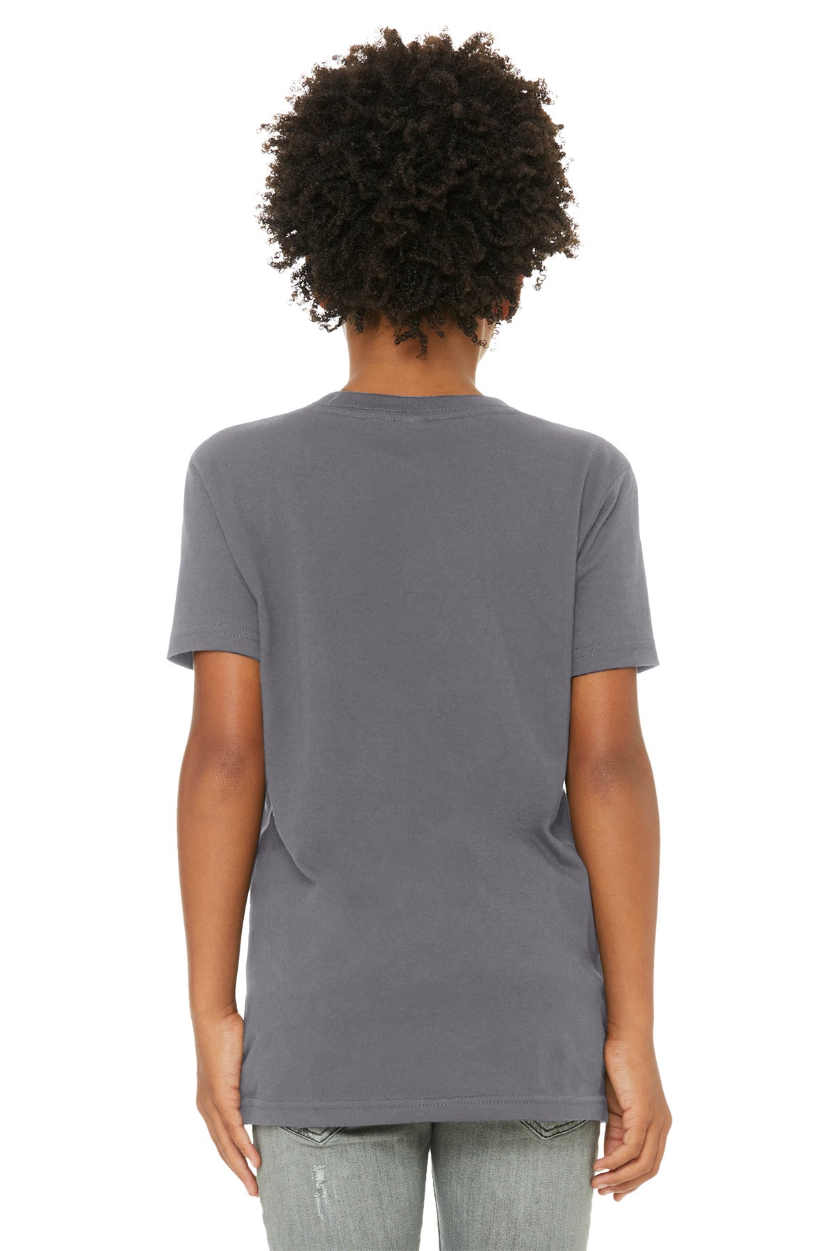 BELLA+CANVAS Youth Jersey Short Sleeve Tee. BC3001Y - Storm - back