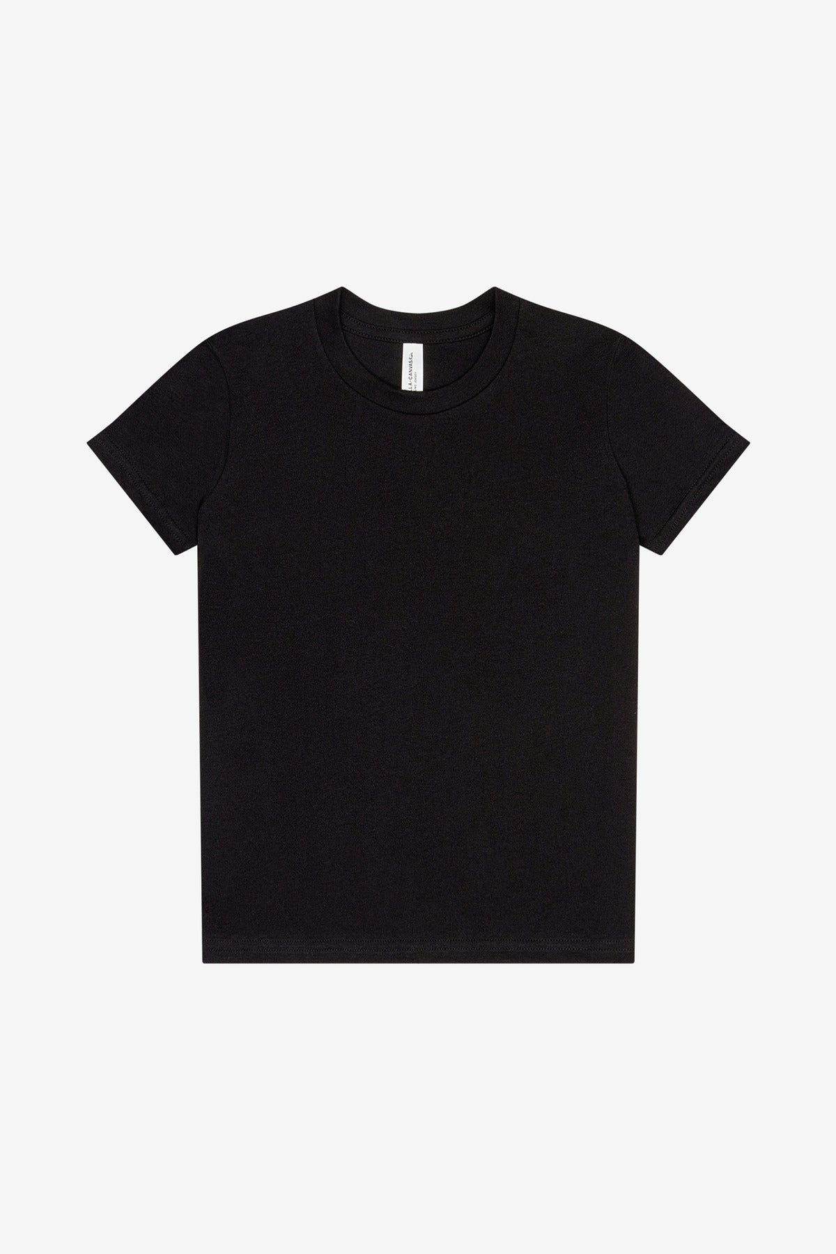 BELLA+CANVAS Youth Jersey Short Sleeve Tee. BC3001Y - Vintage Black - front