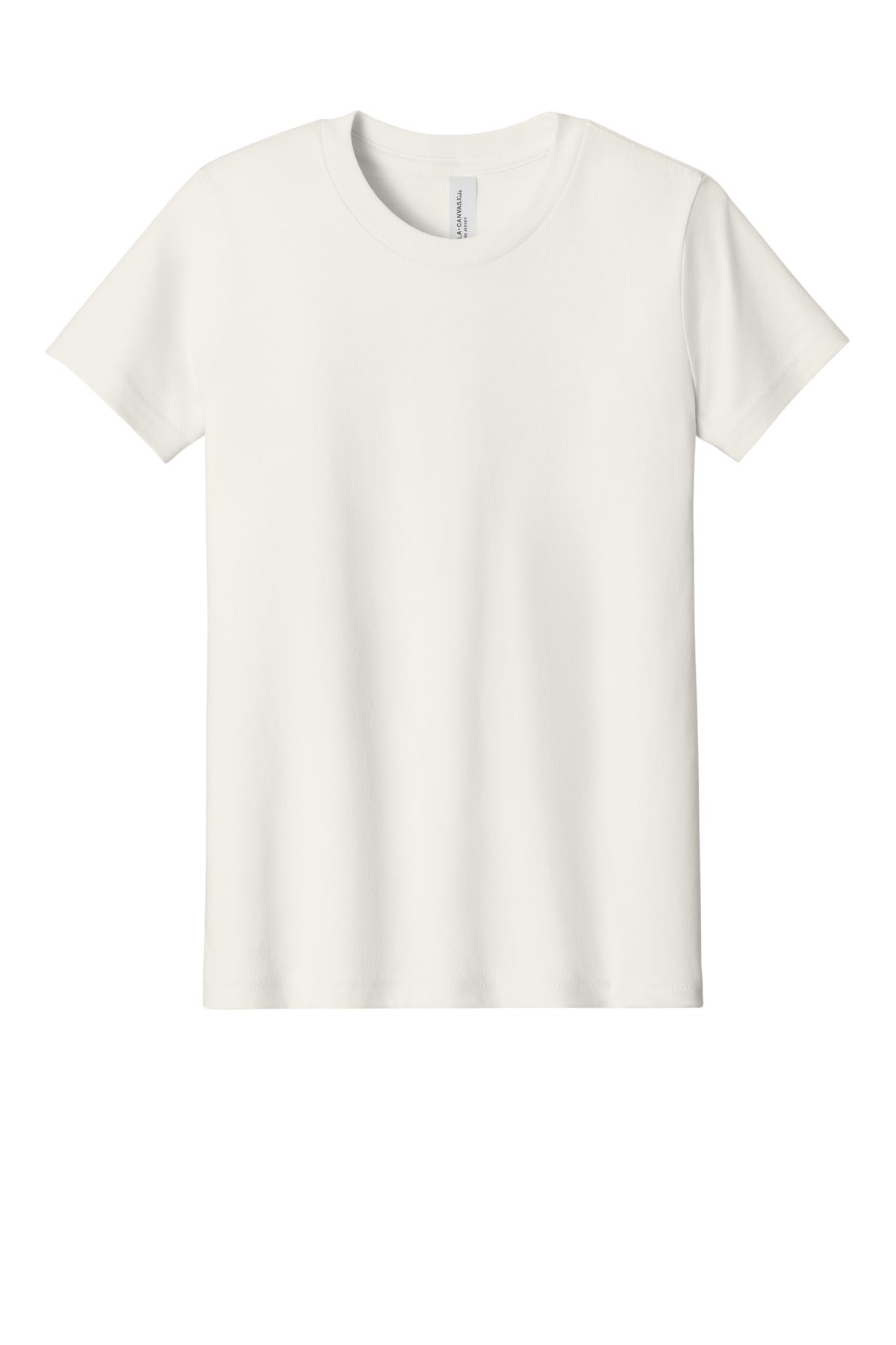 BELLA+CANVAS Youth Jersey Short Sleeve Tee. BC3001Y - Vintage White - front