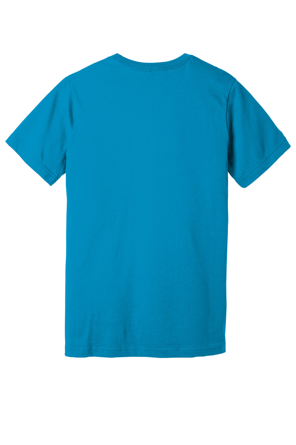 BELLA+CANVAS Unisex Jersey Short Sleeve Tee. BC3001 - Aqua - back