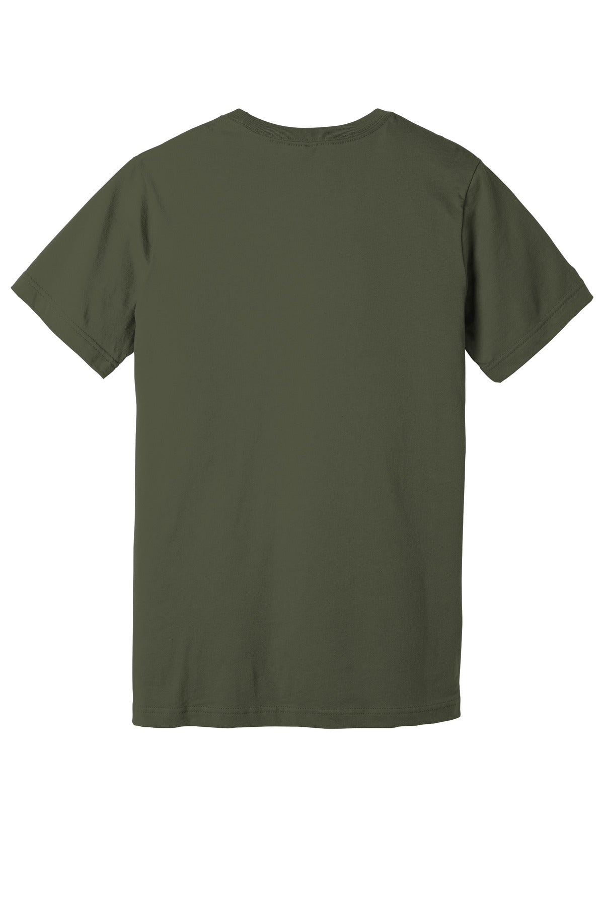 BELLA+CANVAS Unisex Jersey Short Sleeve Tee. BC3001 - Army - back