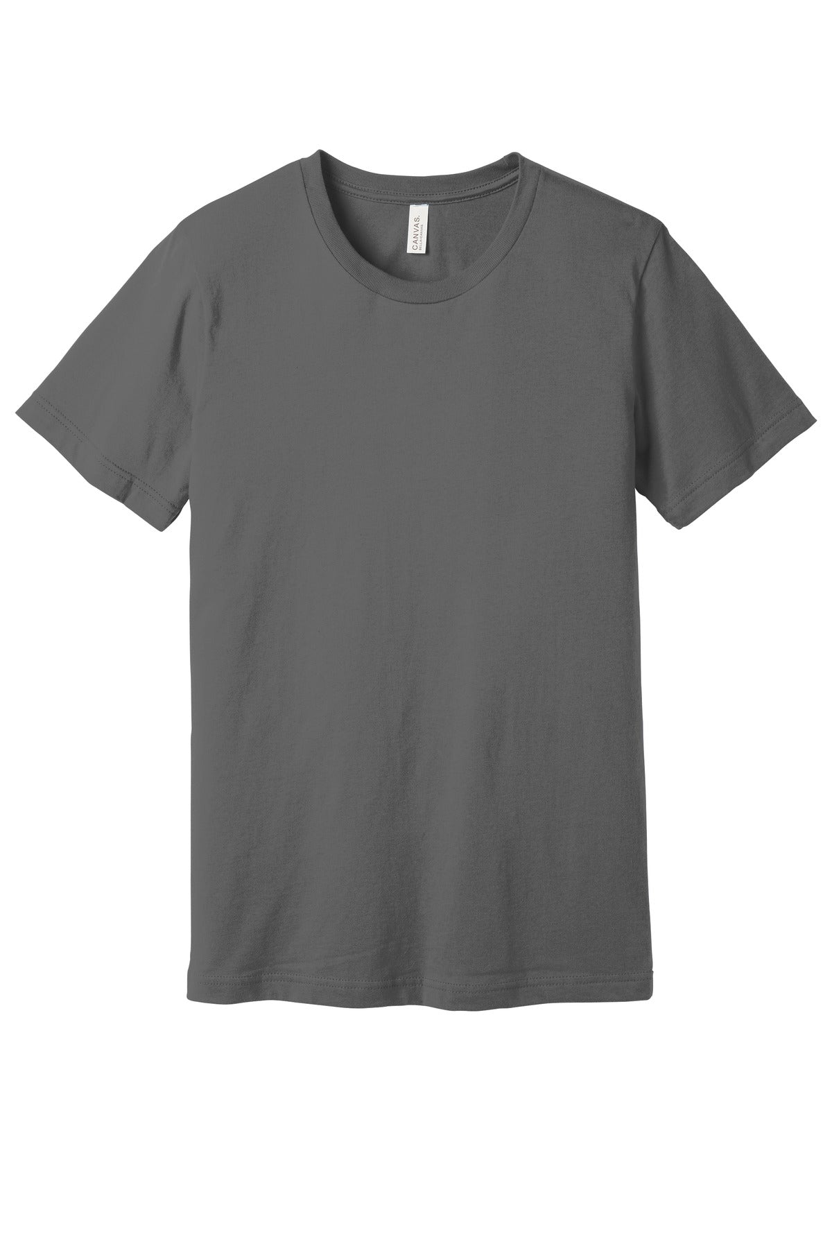 BELLA+CANVAS Unisex Jersey Short Sleeve Tee. BC3001 - Asphalt - front