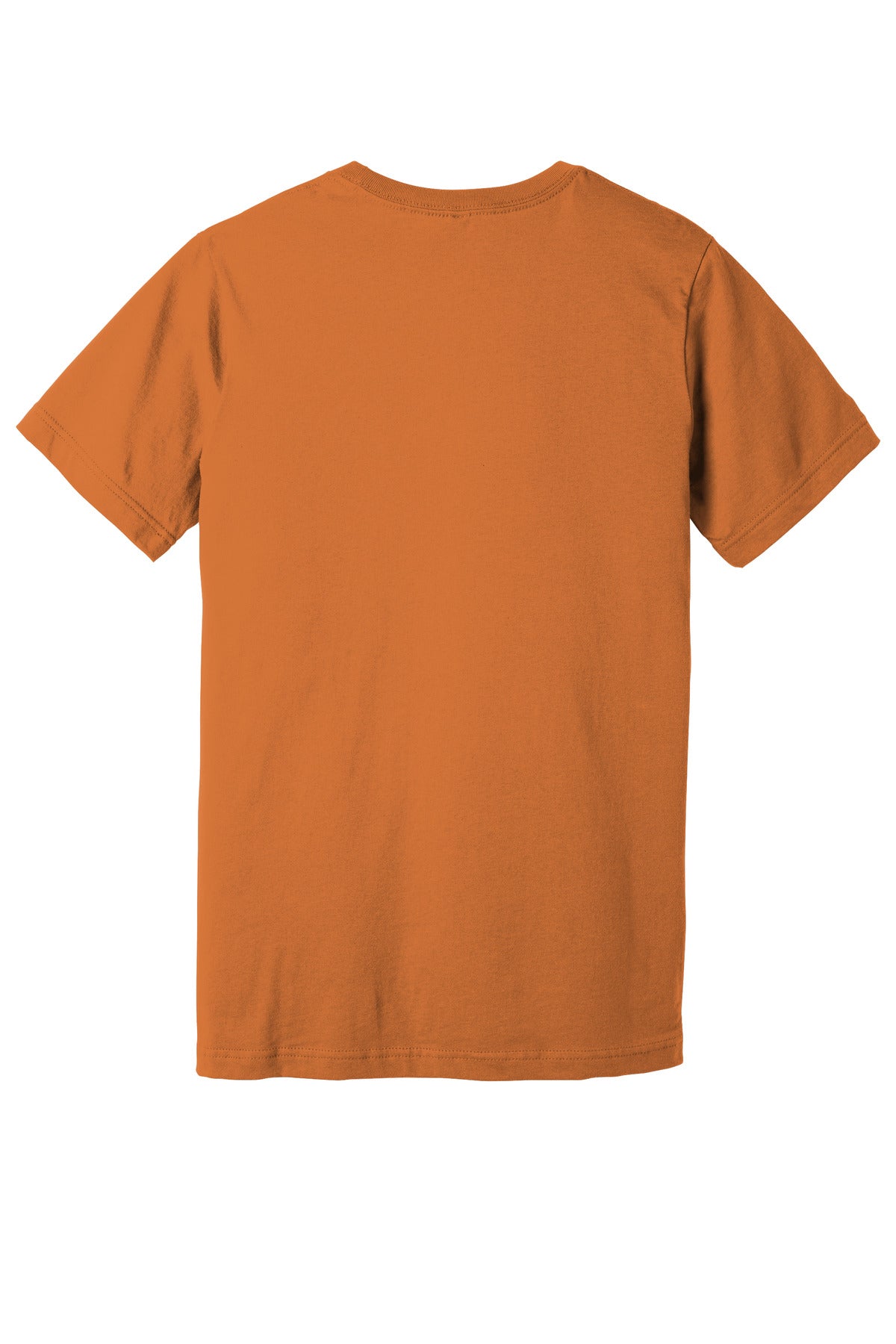 BELLA+CANVAS Unisex Jersey Short Sleeve Tee. BC3001 - Burnt Orange - back
