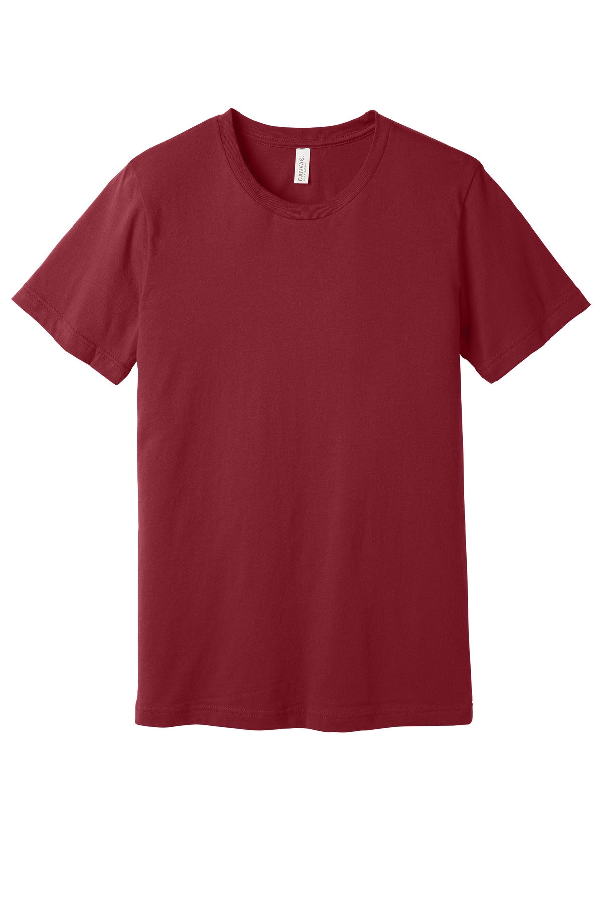 BELLA+CANVAS Unisex Jersey Short Sleeve Tee. BC3001 - Cardinal - front