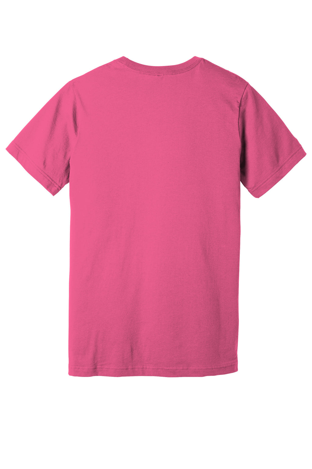 BELLA+CANVAS Unisex Jersey Short Sleeve Tee. BC3001 - Charity Pink - back
