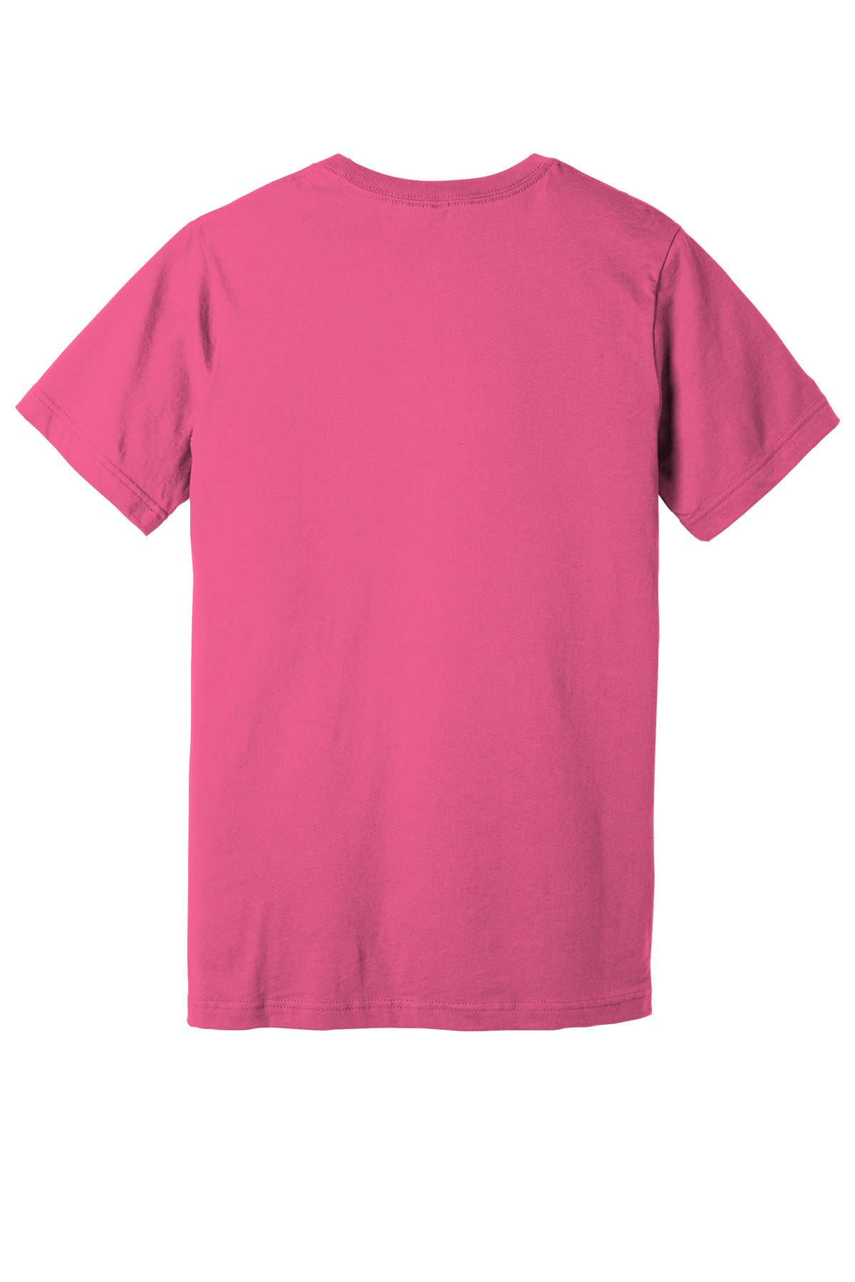BELLA+CANVAS Unisex Jersey Short Sleeve Tee. BC3001 - Charity Pink - back