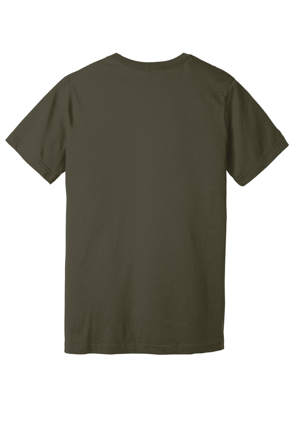 BELLA+CANVAS Unisex Jersey Short Sleeve Tee. BC3001 - Dark Olive - back