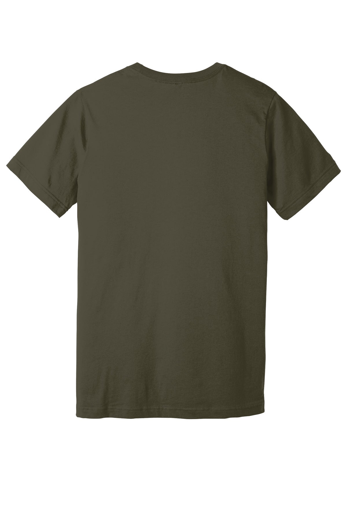 BELLA+CANVAS Unisex Jersey Short Sleeve Tee. BC3001 - Dark Olive - back
