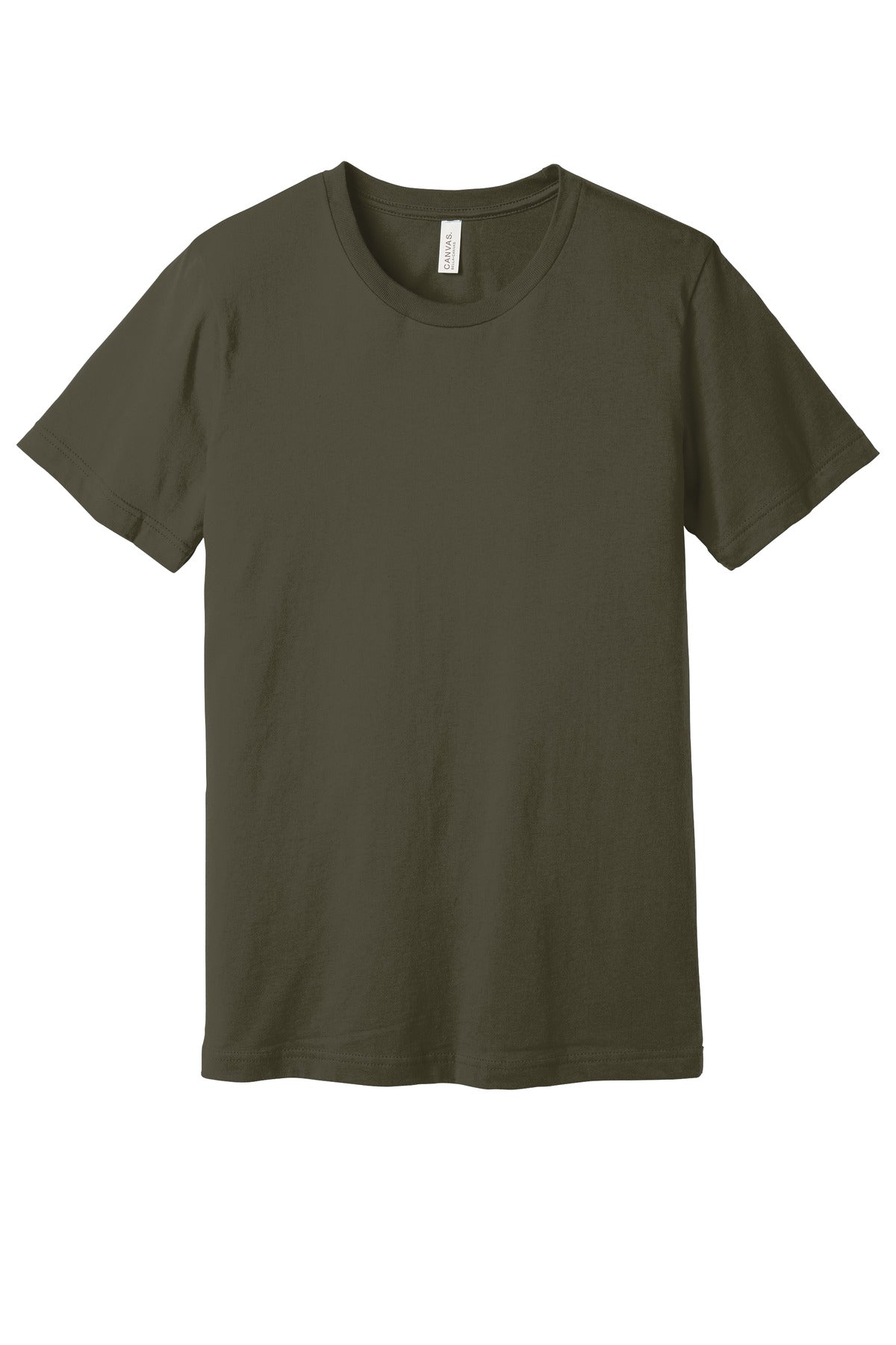 BELLA+CANVAS Unisex Jersey Short Sleeve Tee. BC3001 - Dark Olive - front
