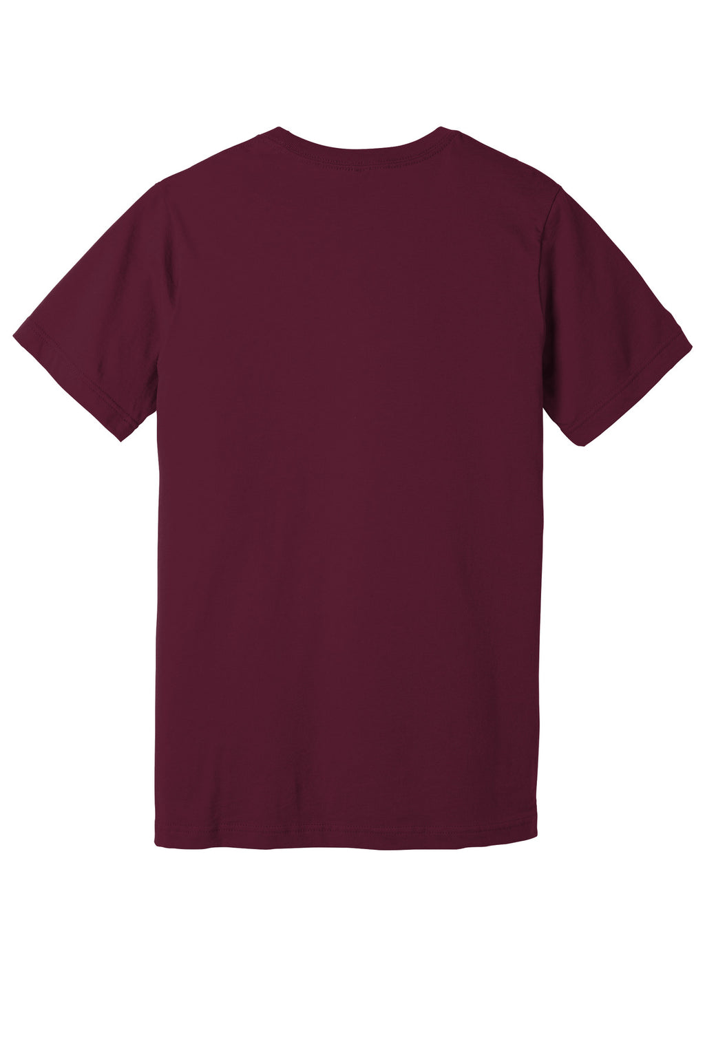 BELLA+CANVAS Unisex Jersey Short Sleeve Tee. BC3001 - Maroon - back