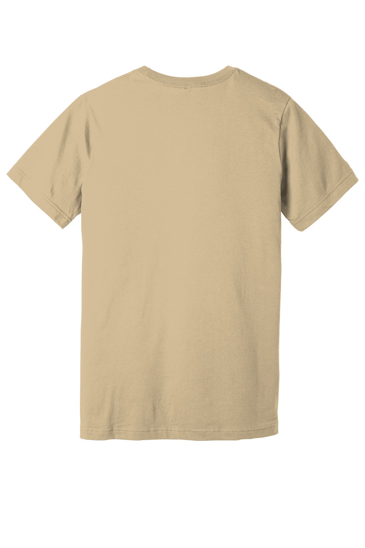 BELLA+CANVAS Unisex Jersey Short Sleeve Tee. BC3001 - Soft Cream - back