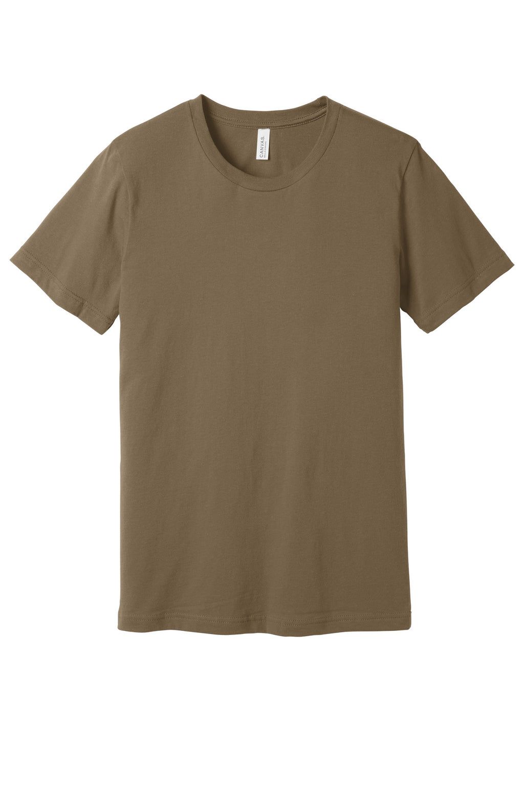 BELLA+CANVAS Unisex Jersey Short Sleeve Tee. BC3001 - Vintage Brown - front