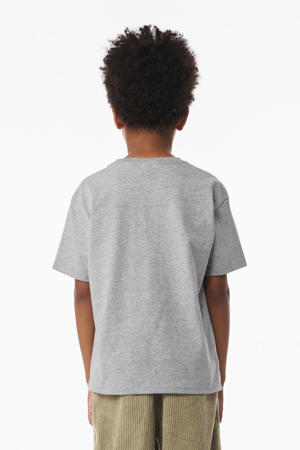 BELLA+CANVAS Youth 6-Ounce Heavyweight Tee BC3010Y - Athletic Heather - back
