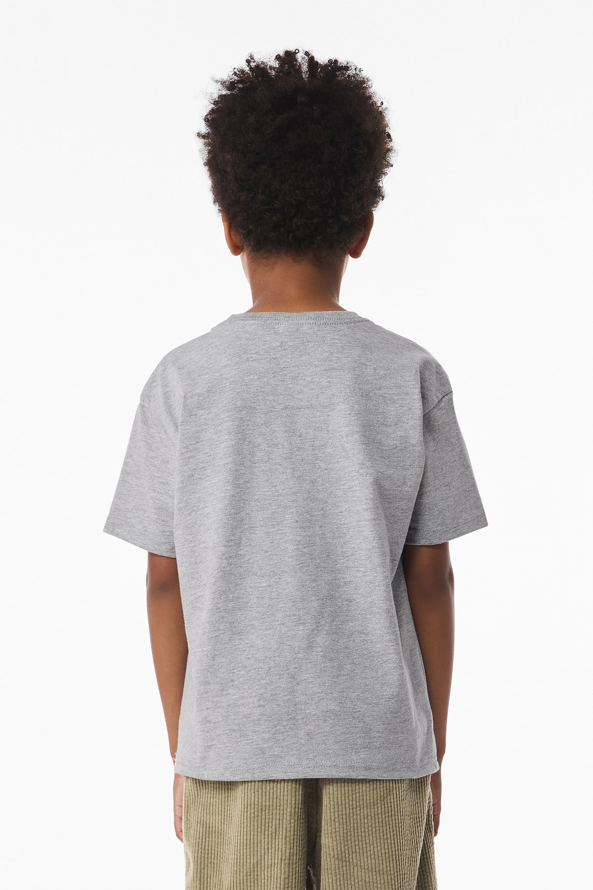 BELLA+CANVAS Youth 6-Ounce Heavyweight Tee BC3010Y - Athletic Heather - back