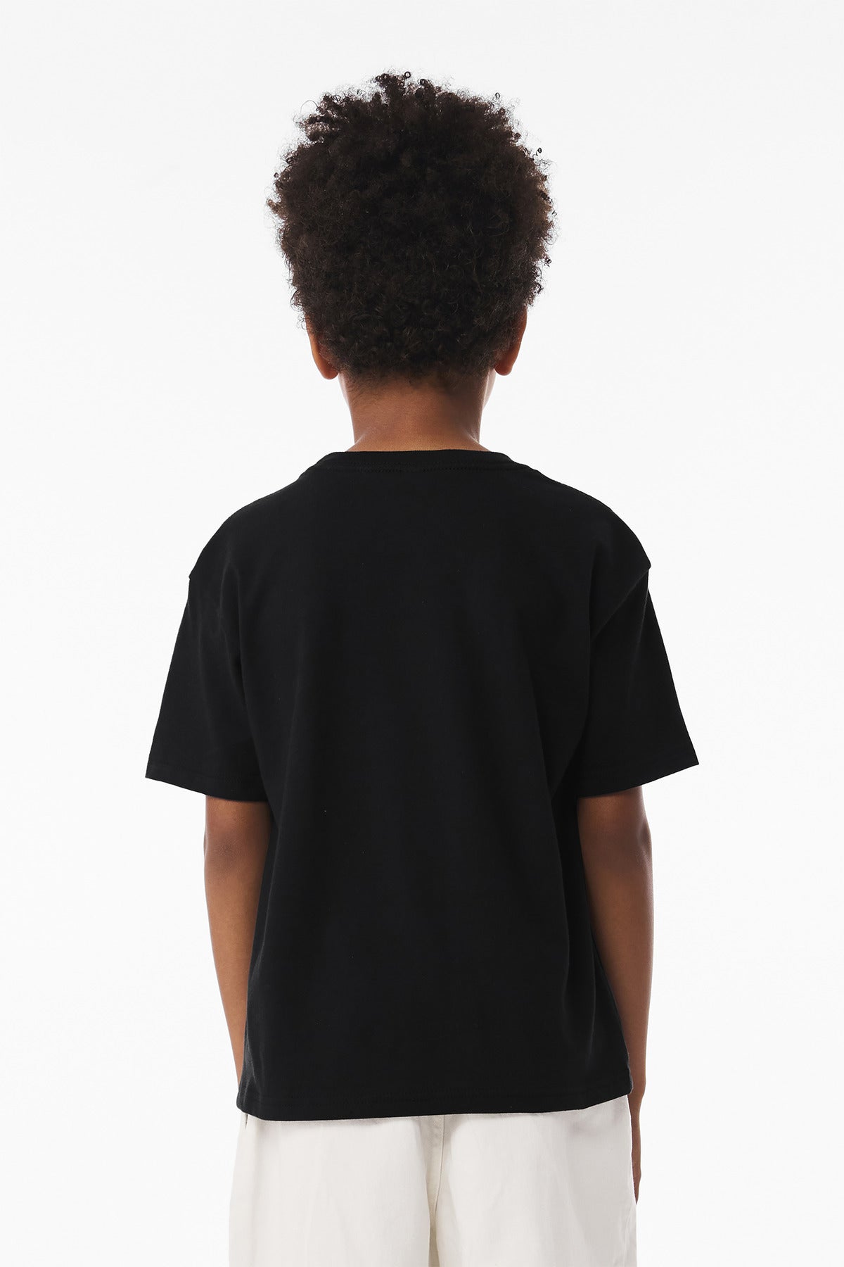 BELLA+CANVAS Youth 6-Ounce Heavyweight Tee BC3010Y - Black - back
