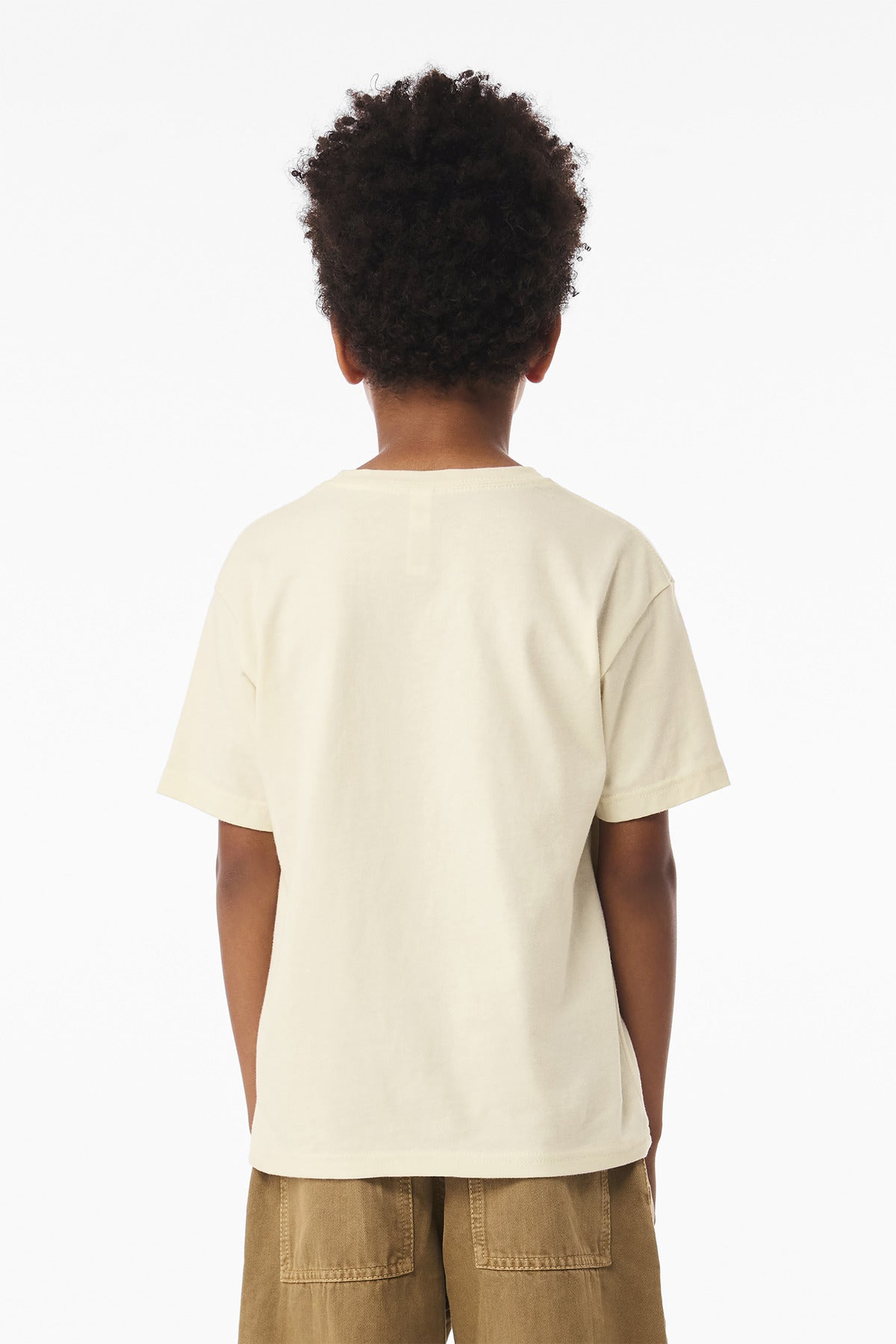 BELLA+CANVAS Youth 6-Ounce Heavyweight Tee BC3010Y - Natural - back