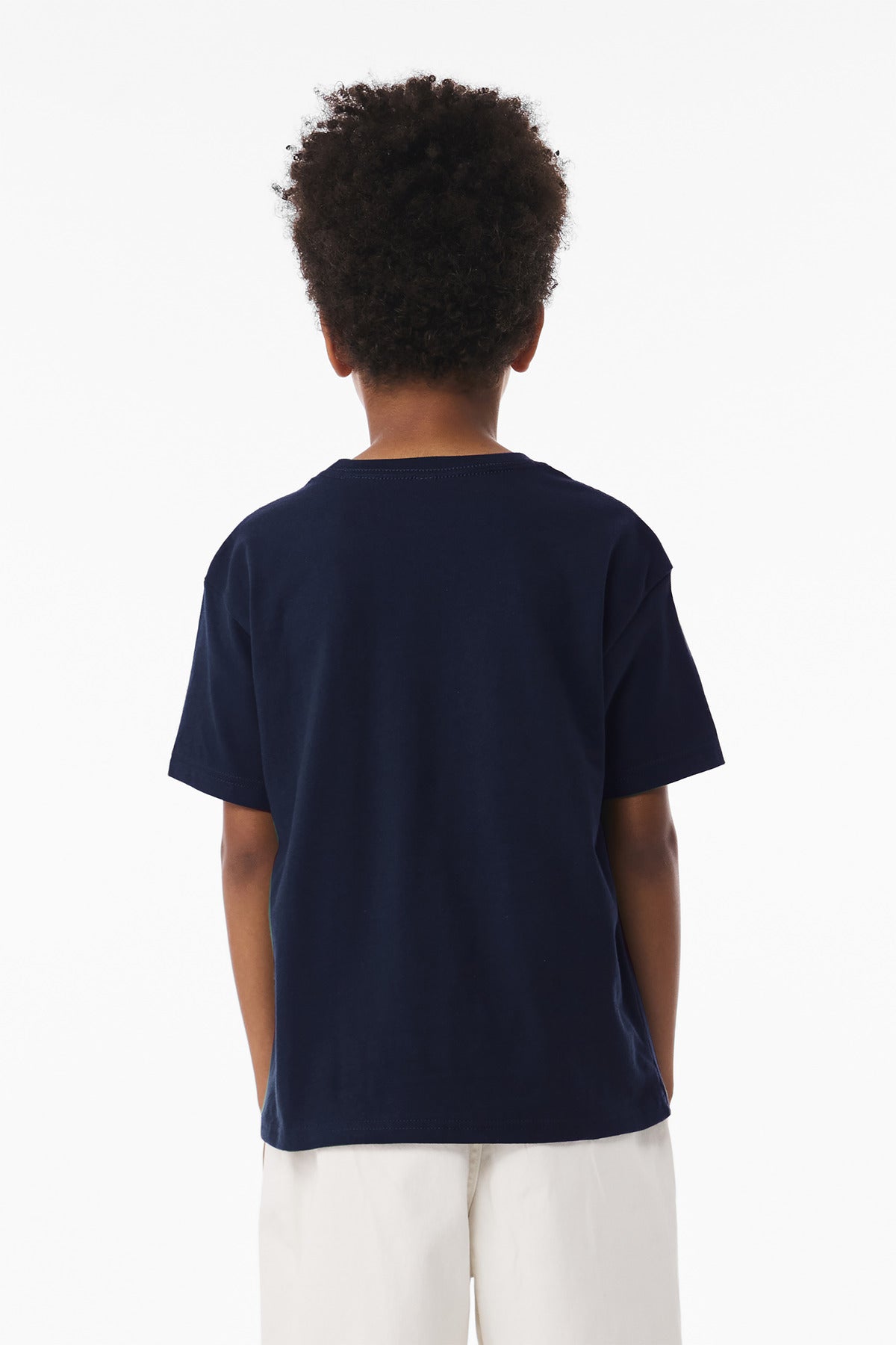 BELLA+CANVAS Youth 6-Ounce Heavyweight Tee BC3010Y - Navy - back