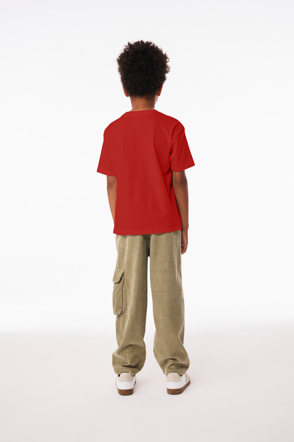 BELLA+CANVAS Youth 6-Ounce Heavyweight Tee BC3010Y - Red - back