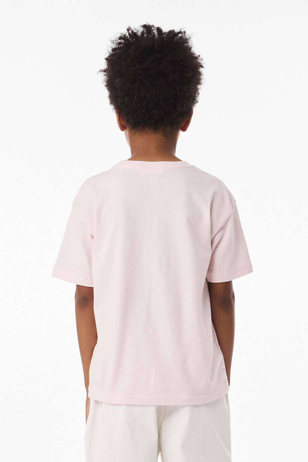 BELLA+CANVAS Youth 6-Ounce Heavyweight Tee BC3010Y - Soft Pink - back