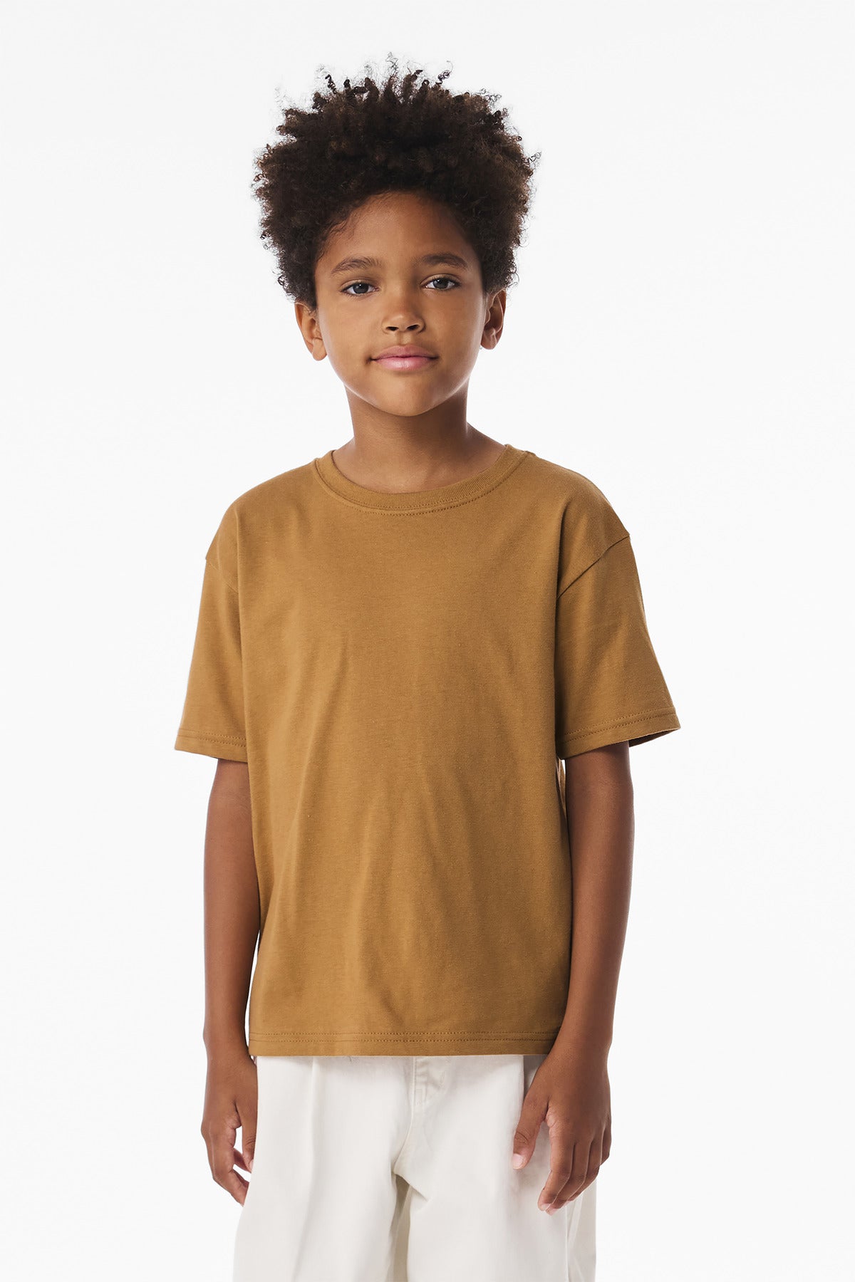 BELLA+CANVAS Youth 6-Ounce Heavyweight Tee BC3010Y - Toast - front