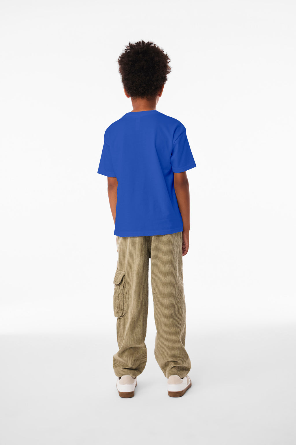 BELLA+CANVAS Youth 6-Ounce Heavyweight Tee BC3010Y - True Royal - back