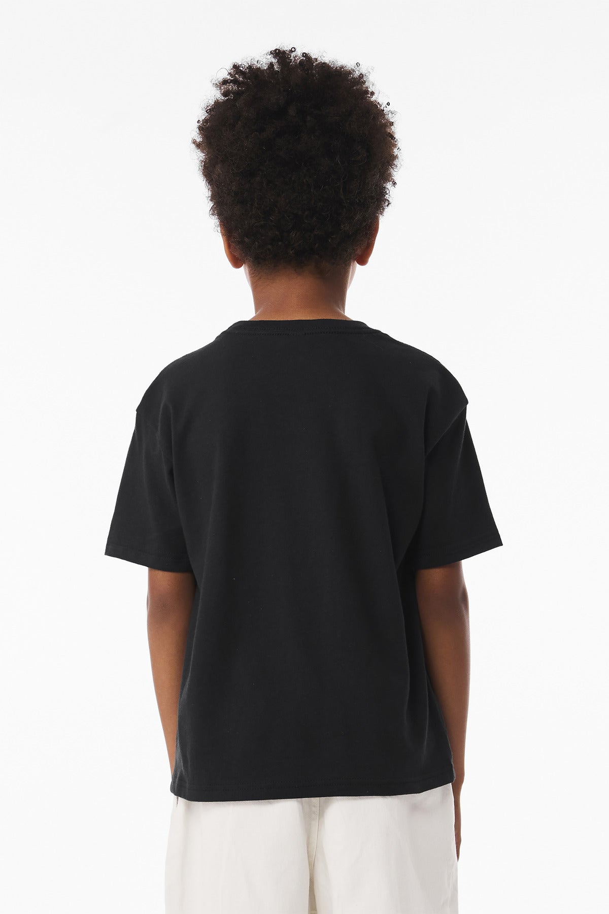 BELLA+CANVAS Youth 6-Ounce Heavyweight Tee BC3010Y - Vintage Black - back