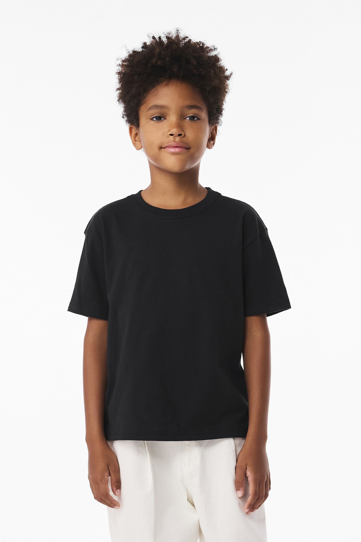 BELLA+CANVAS Youth 6-Ounce Heavyweight Tee BC3010Y - Vintage Black - front