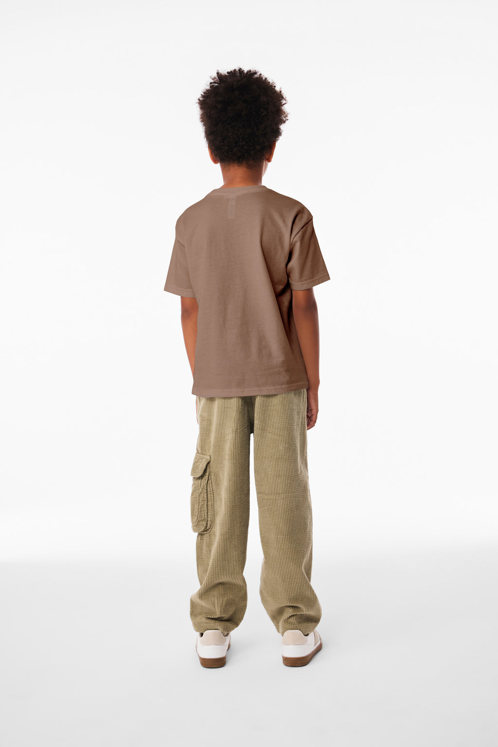 BELLA+CANVAS Youth 6-Ounce Heavyweight Tee BC3010Y - Vintage Brown - back