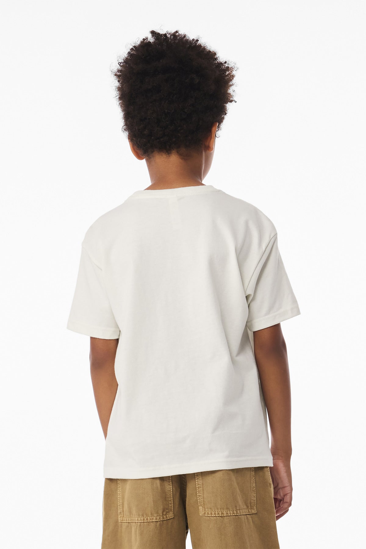 BELLA+CANVAS Youth 6-Ounce Heavyweight Tee BC3010Y - Vintage White - back