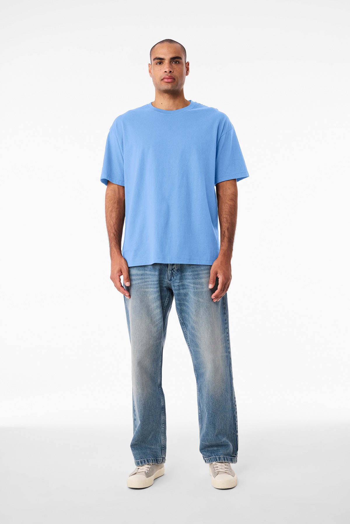 BELLA+CANVAS Unisex 6-Ounce Heavyweight Tee BC3010 - Carolina Blue - front