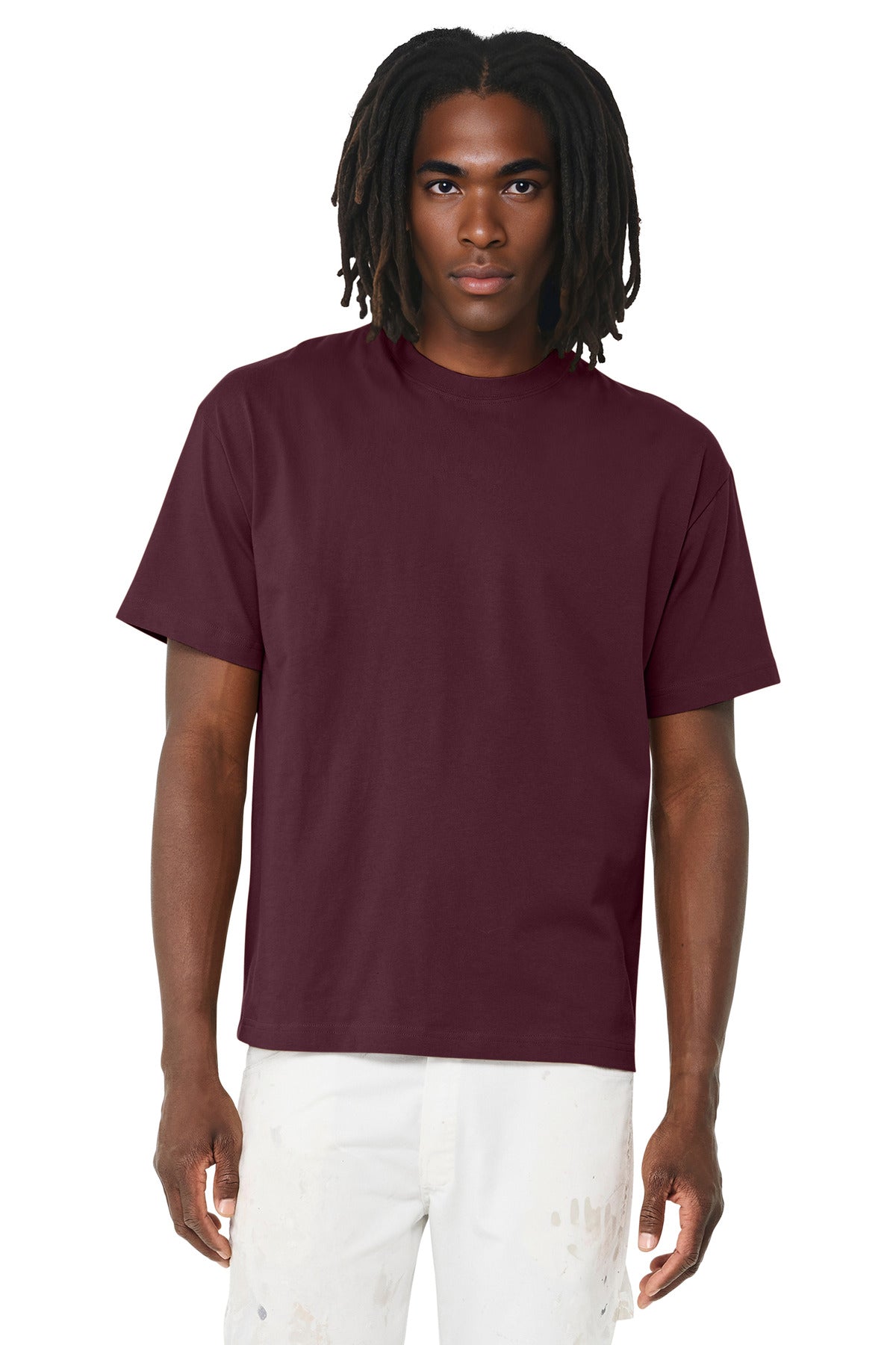 BELLA+CANVAS Unisex 6-Ounce Heavyweight Tee BC3010 - Maroon - front