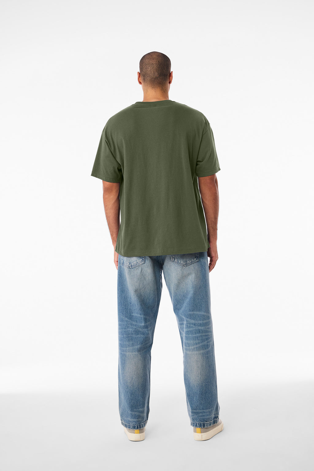 BELLA+CANVAS Unisex 6-Ounce Heavyweight Tee BC3010 - Military Green - back