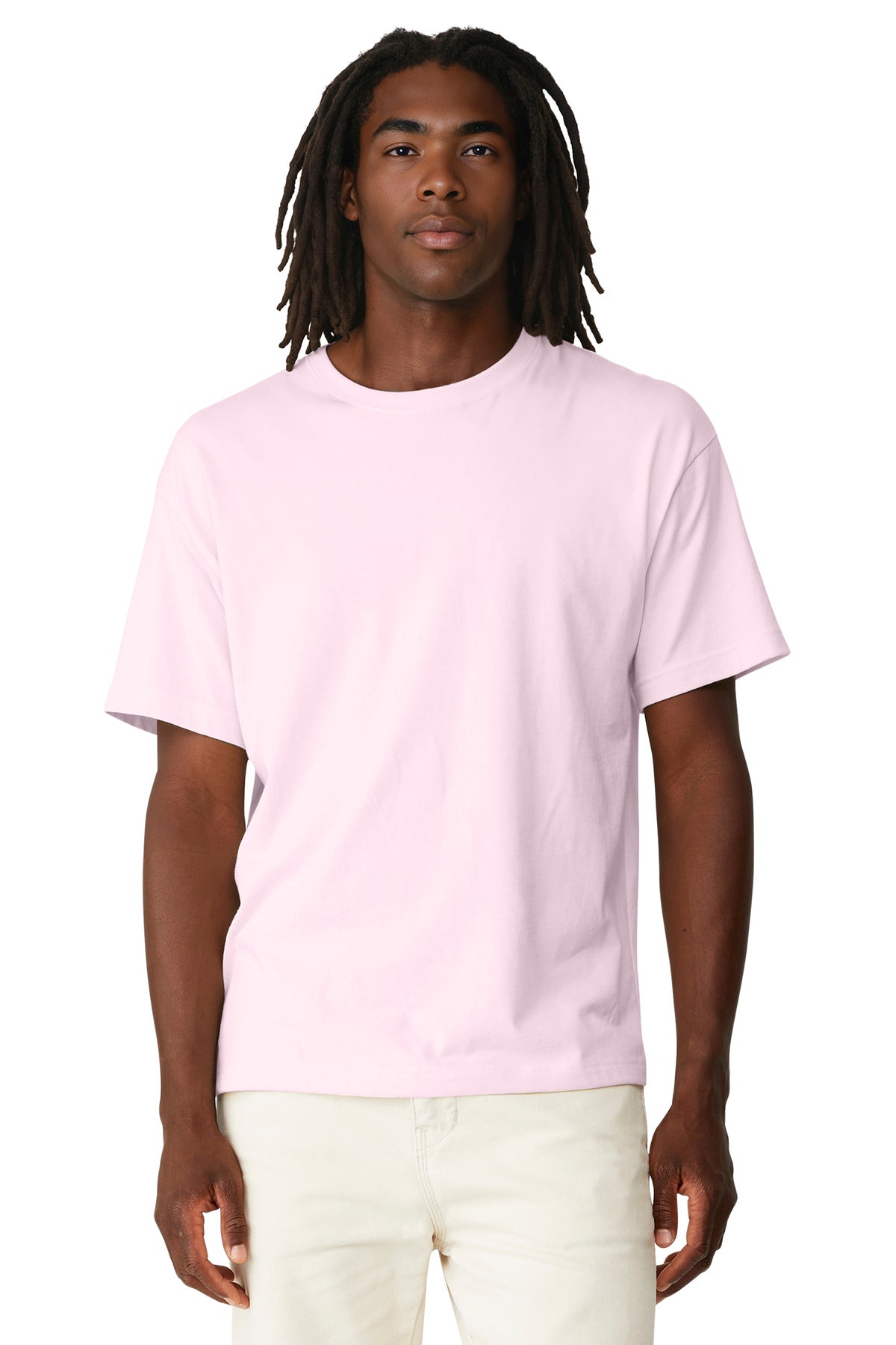 BELLA+CANVAS Unisex 6-Ounce Heavyweight Tee BC3010 - Soft Pink - front