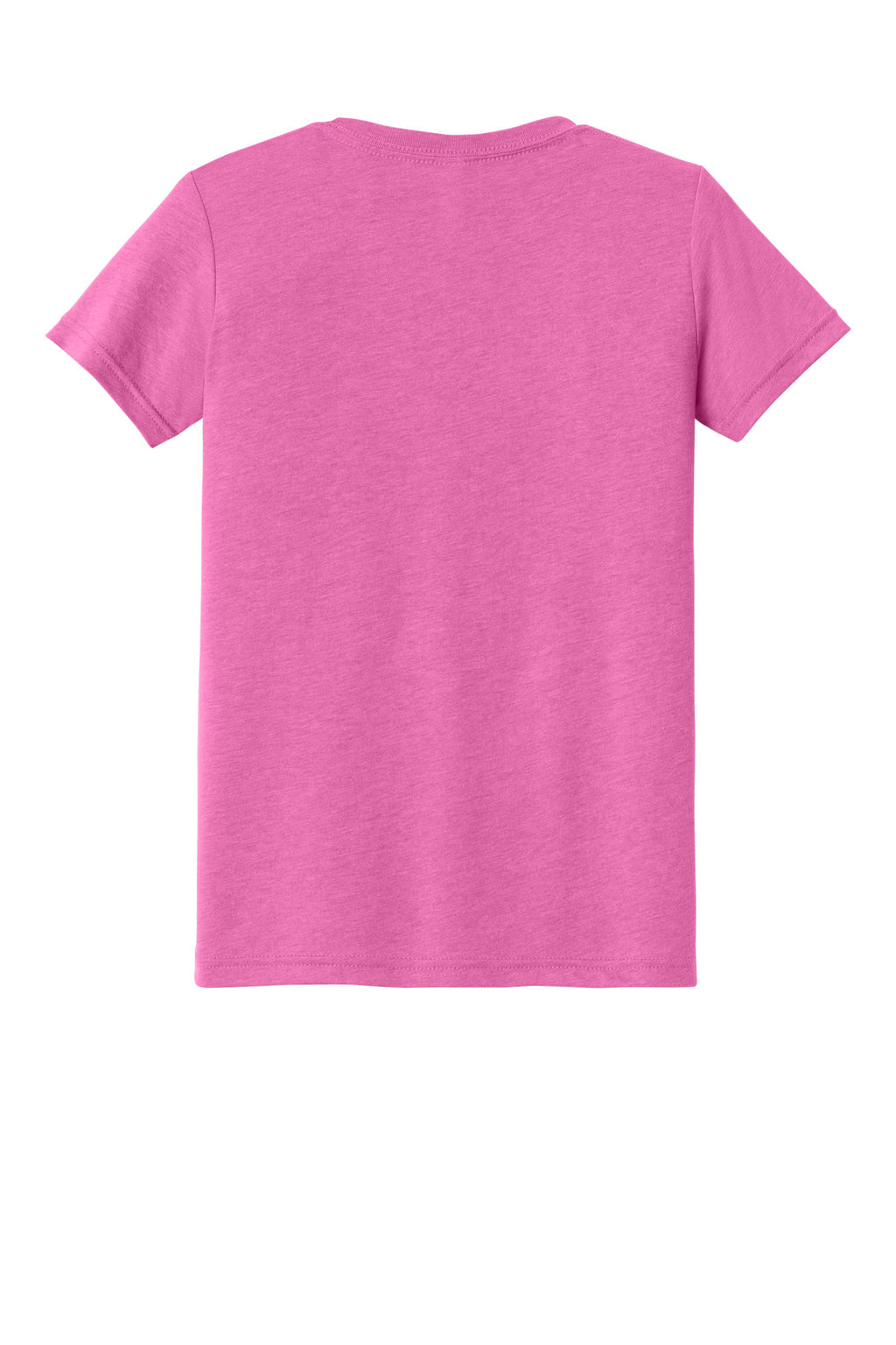 BELLA+CANVAS Youth Triblend Short Sleeve Tee. BC3413Y - Charity Pink Triblend - back