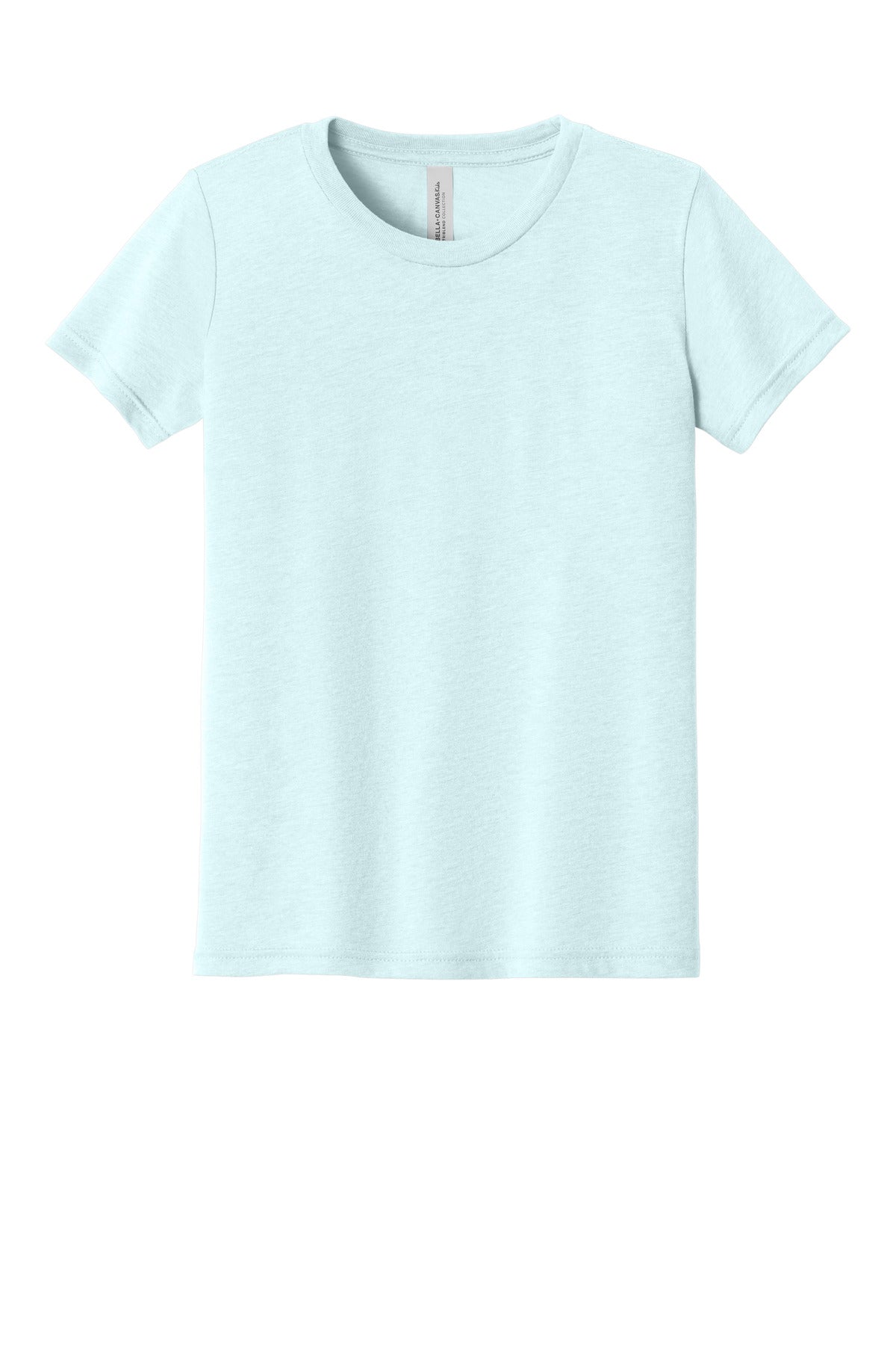 BELLA+CANVAS Youth Triblend Short Sleeve Tee. BC3413Y - Ice Blue Triblend - front