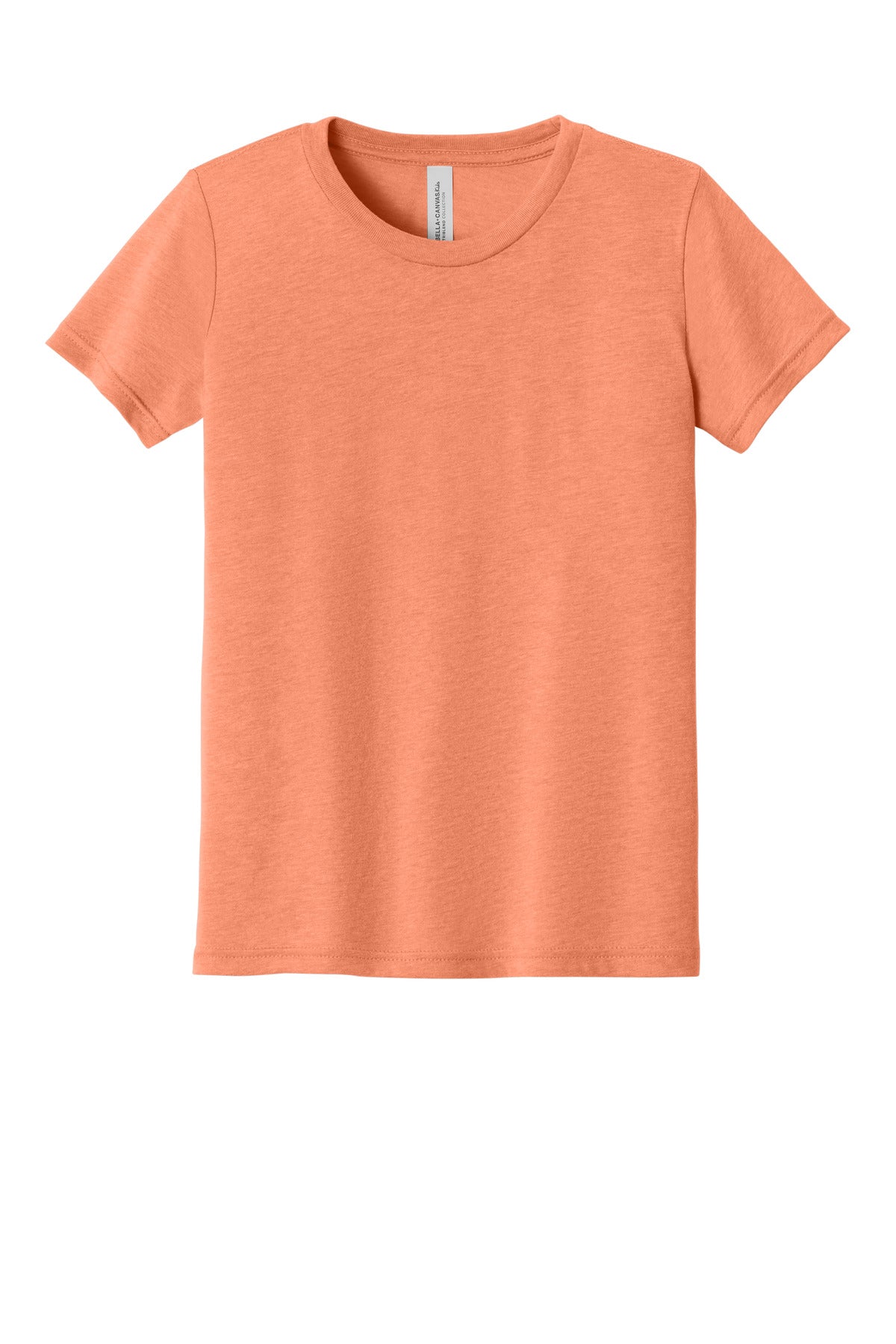 BELLA+CANVAS Youth Triblend Short Sleeve Tee. BC3413Y - Orange Triblend - front