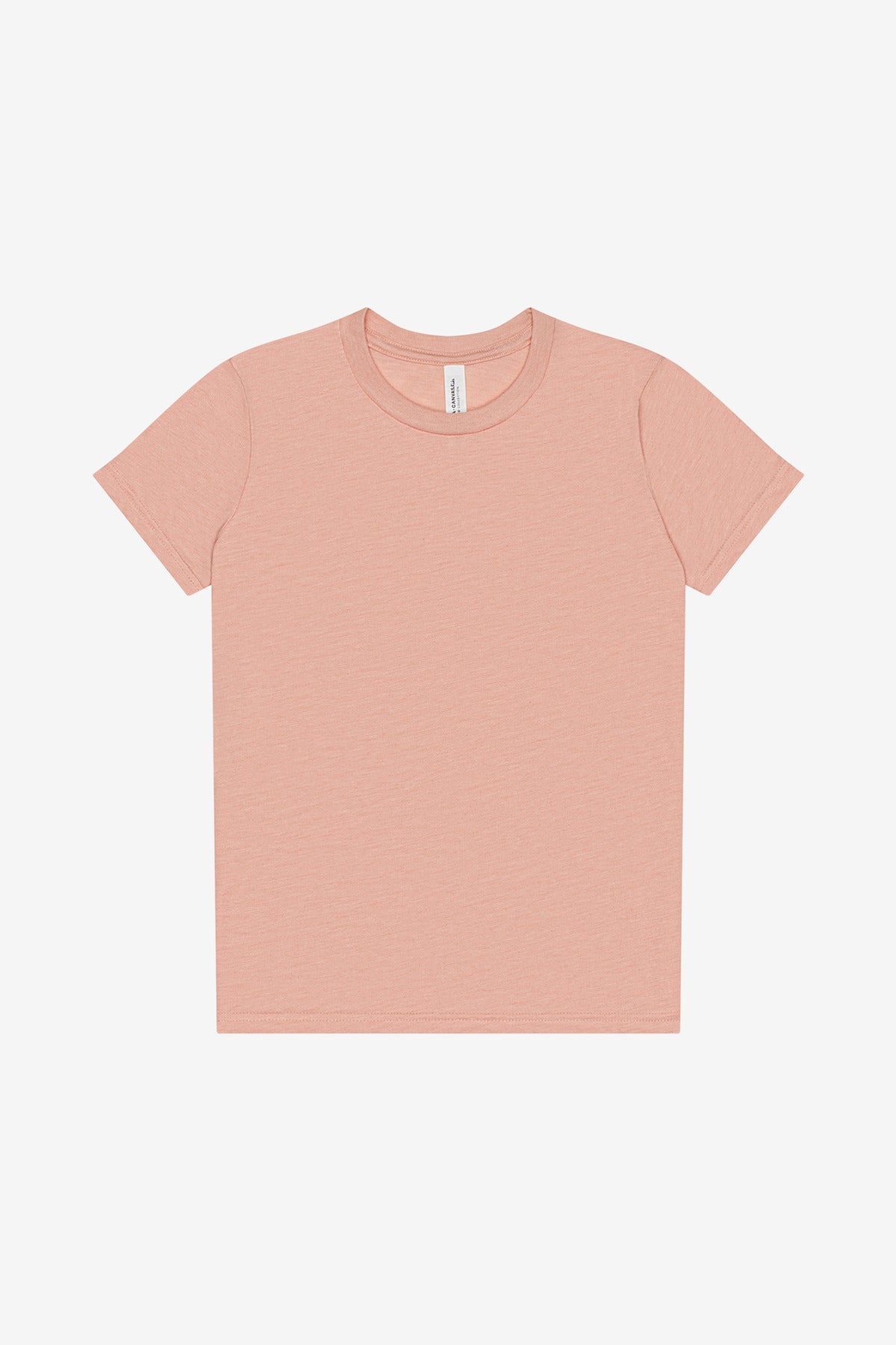 BELLA+CANVAS Youth Triblend Short Sleeve Tee. BC3413Y - Peach Triblend - front