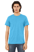 BELLA+CANVAS Unisex Triblend Short Sleeve Tee. BC3413 - Aqua Triblend - front