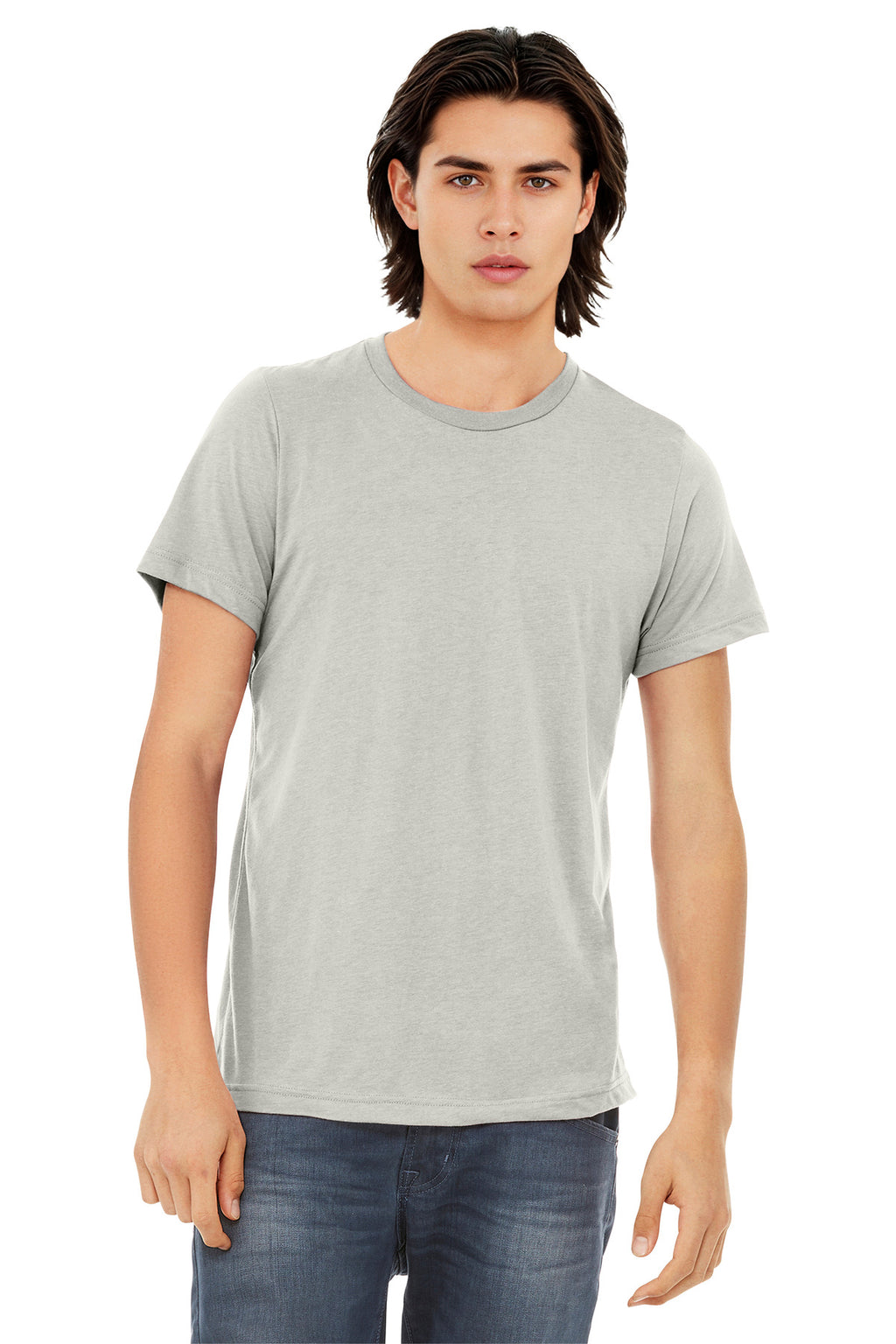 BELLA+CANVAS Unisex Triblend Short Sleeve Tee. BC3413 - Cement Triblend - front
