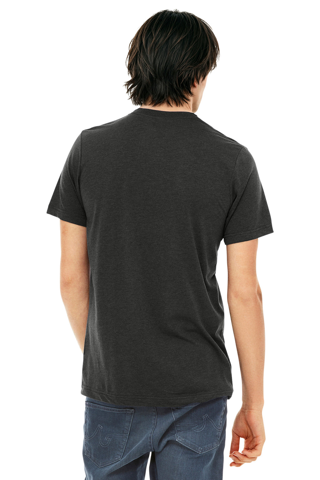 BELLA+CANVAS Unisex Triblend Short Sleeve Tee. BC3413 - Charcoal-Black Triblend - back