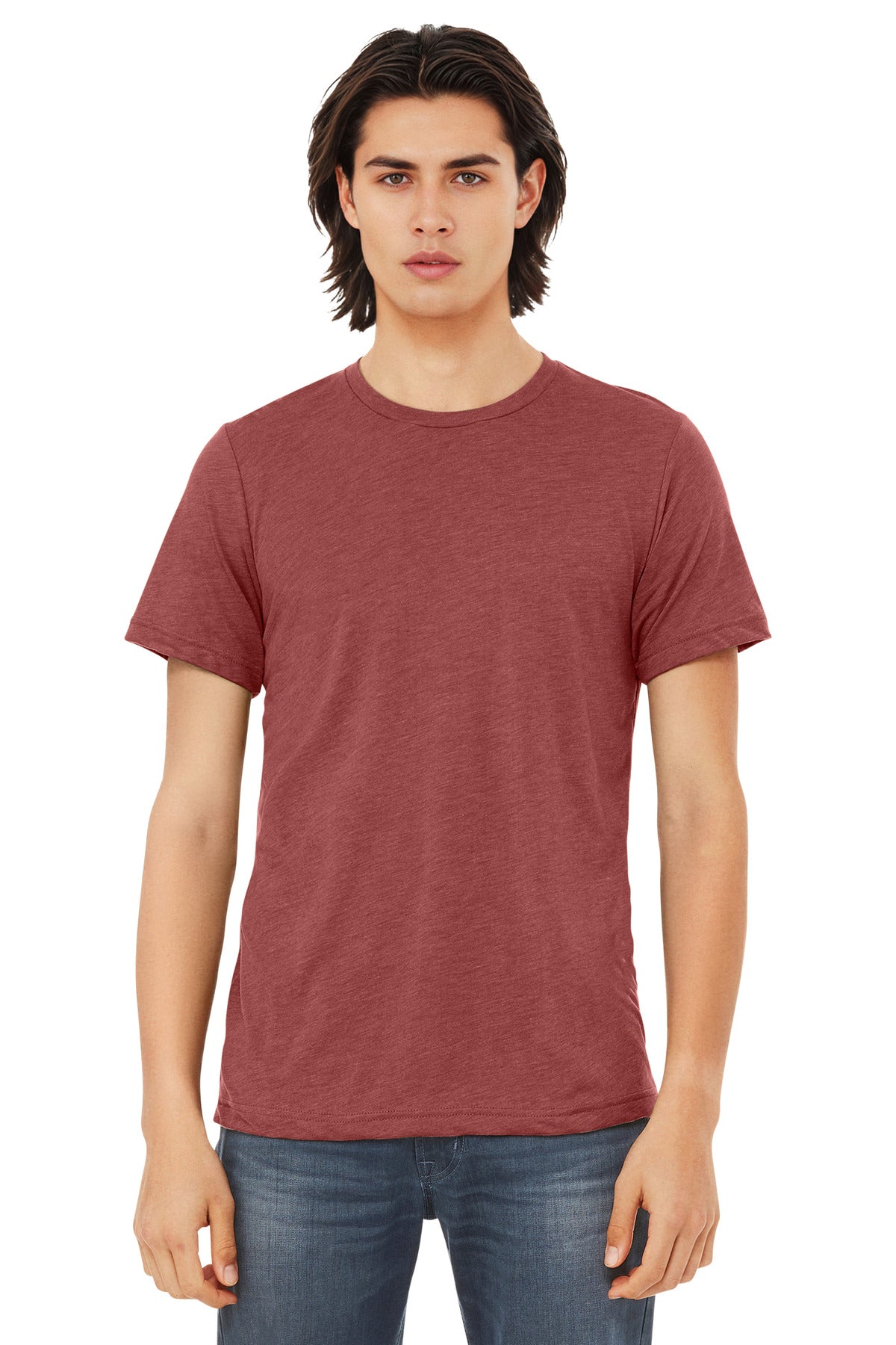 BELLA+CANVAS Unisex Triblend Short Sleeve Tee. BC3413 - Clay Triblend - front