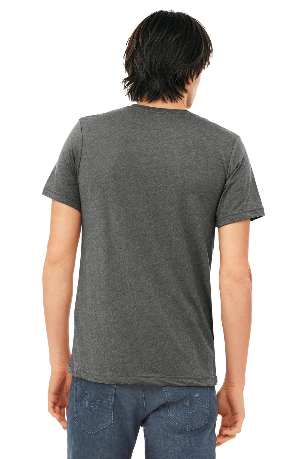 BELLA+CANVAS Unisex Triblend Short Sleeve Tee. BC3413 - Grey Triblend - back