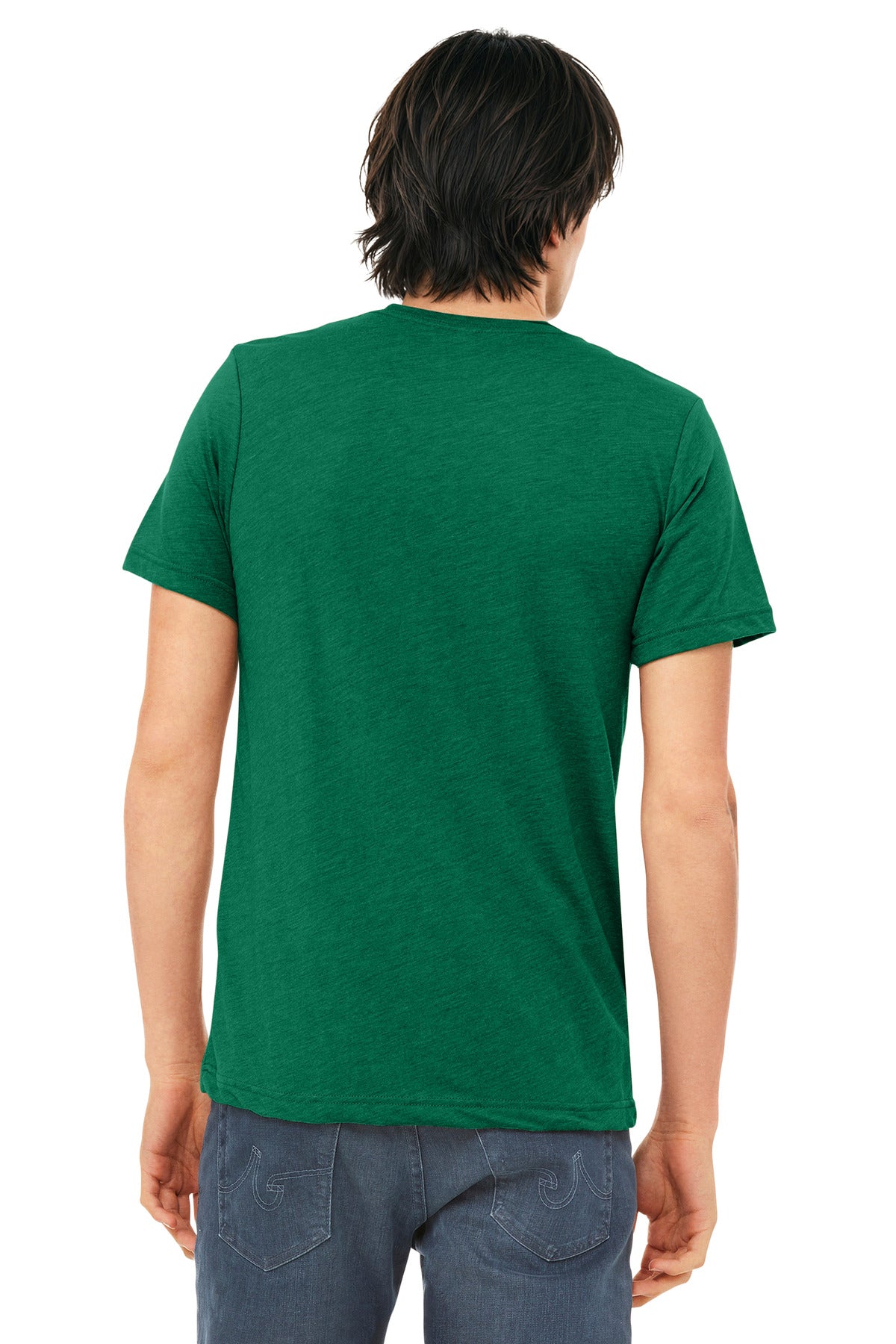 BELLA+CANVAS Unisex Triblend Short Sleeve Tee. BC3413 - Kelly Triblend - back