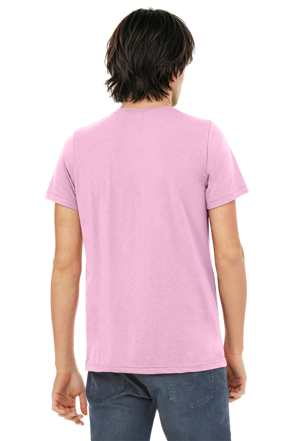 BELLA+CANVAS Unisex Triblend Short Sleeve Tee. BC3413 - Lilac Triblend - back