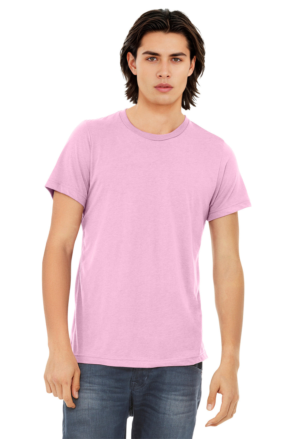 BELLA+CANVAS Unisex Triblend Short Sleeve Tee. BC3413 - Lilac Triblend - front