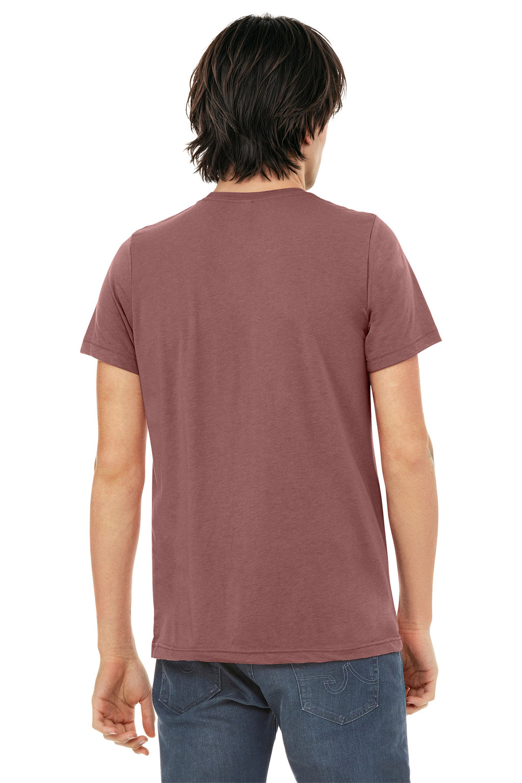 BELLA+CANVAS Unisex Triblend Short Sleeve Tee. BC3413 - Mauve Triblend - back