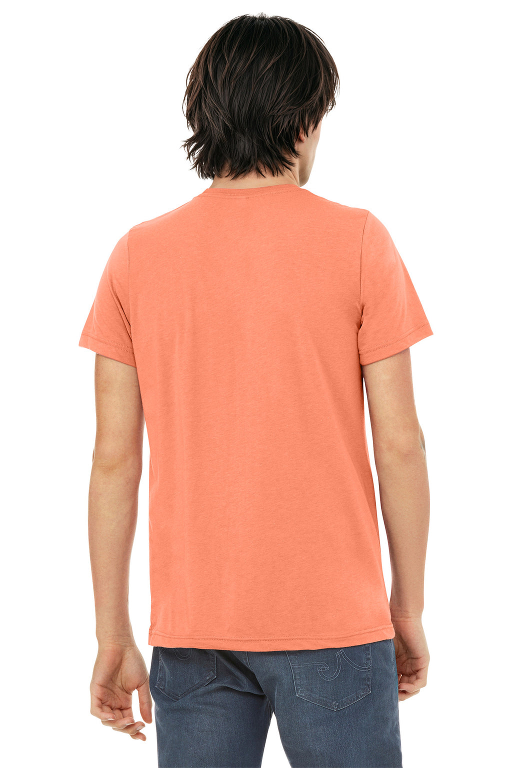 BELLA+CANVAS Unisex Triblend Short Sleeve Tee. BC3413 - Orange Triblend - back