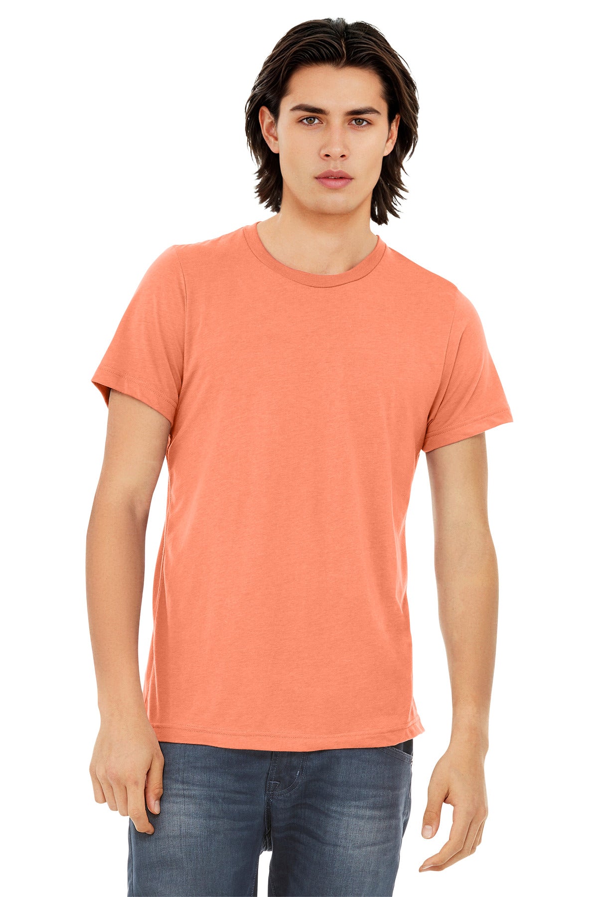 BELLA+CANVAS Unisex Triblend Short Sleeve Tee. BC3413 - Orange Triblend - front