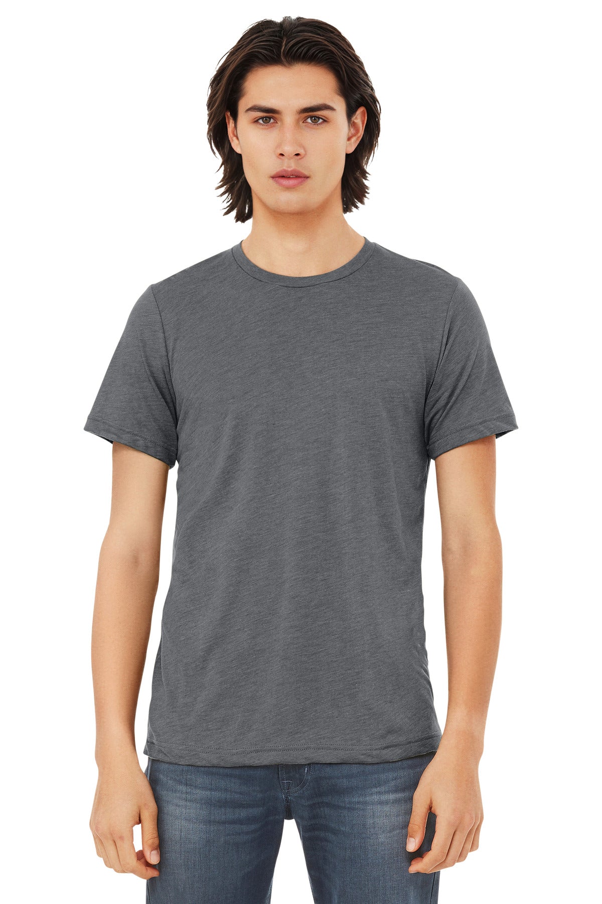 BELLA+CANVAS Unisex Triblend Short Sleeve Tee. BC3413 - Storm Triblend - front