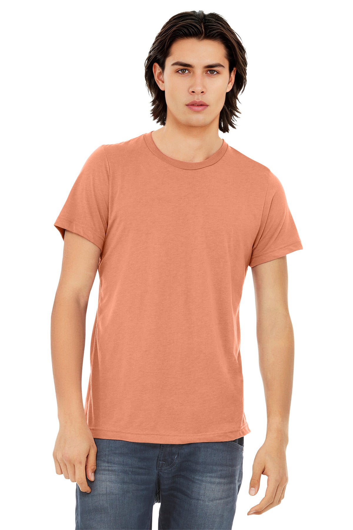 BELLA+CANVAS Unisex Triblend Short Sleeve Tee. BC3413 - Sunset Triblend - front